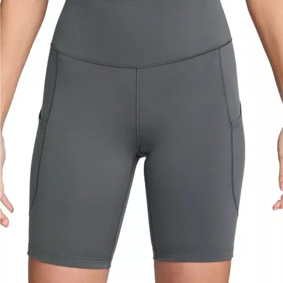 Nike Go Firm Support 8” High Rise InfinaLock Running Bike Pockets Shorts NEW - Picture 1 of 4